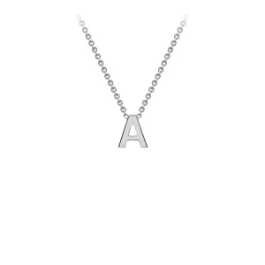 Forever Jewellery Petite Initial Letter 9ct White Gold Necklaces