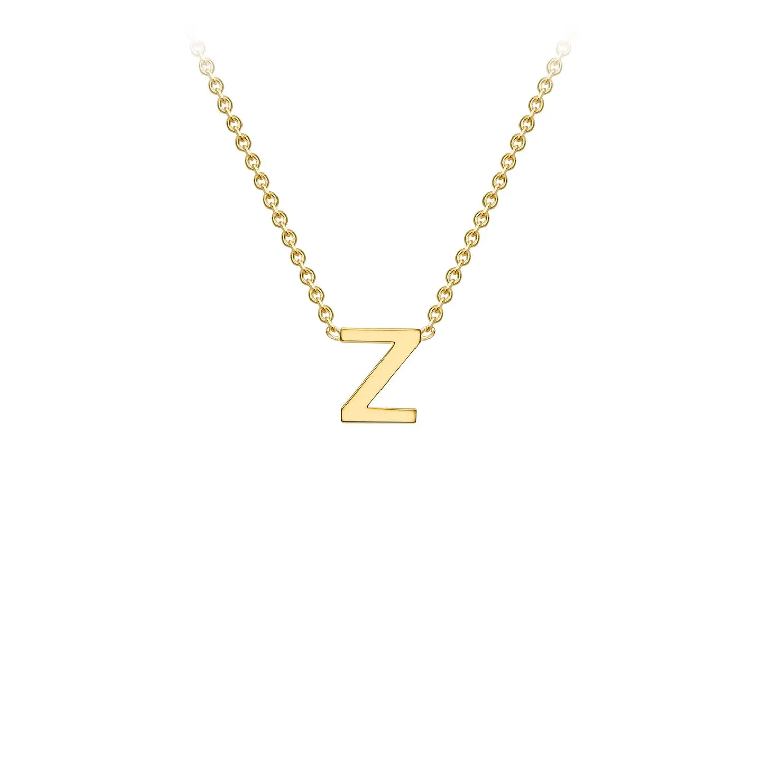 Forever Jewellery Petite Initial Letter 9ct Yellow Gold Necklaces