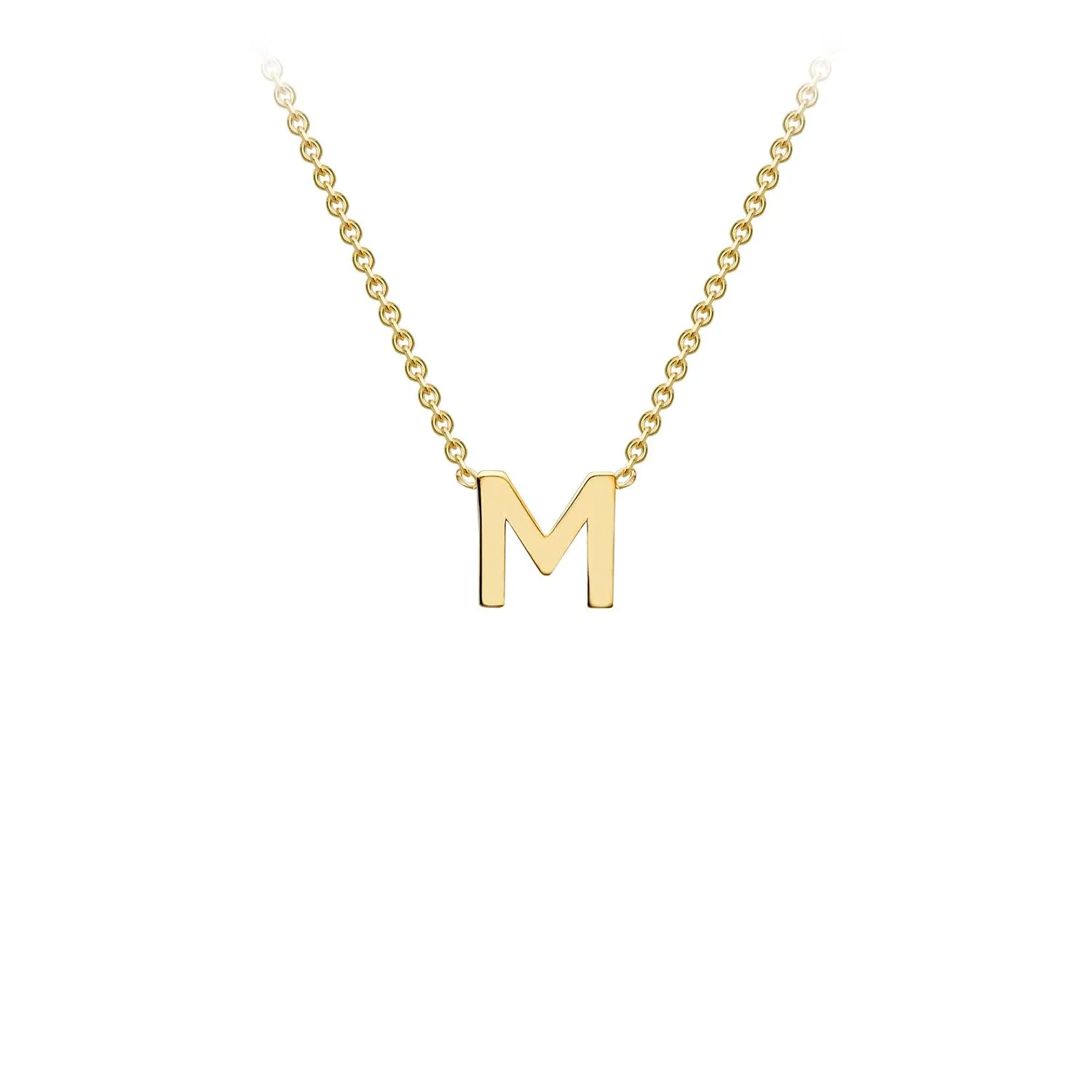 Forever Jewellery Petite Initial Letter 9ct Yellow Gold Necklaces