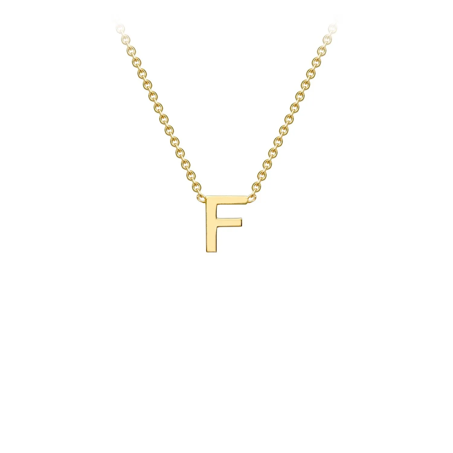 Forever Jewellery Petite Initial Letter 9ct Yellow Gold Necklaces