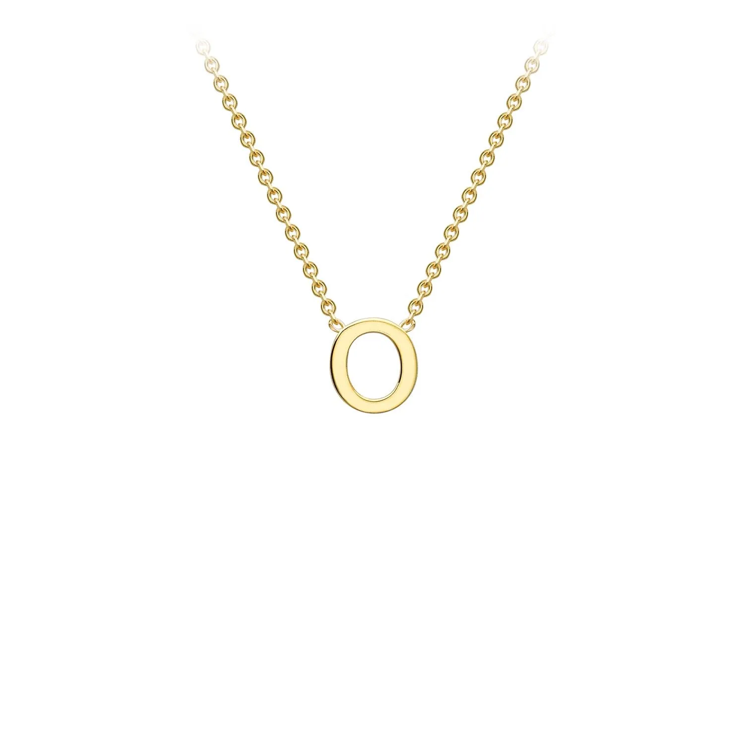 Forever Jewellery Petite Initial Letter 9ct Yellow Gold Necklaces
