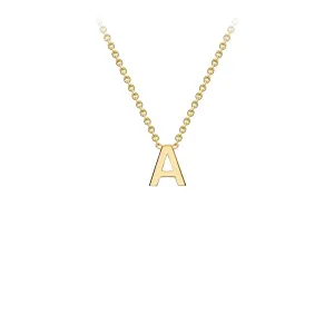 Forever Jewellery Petite Initial Letter 9ct Yellow Gold Necklaces