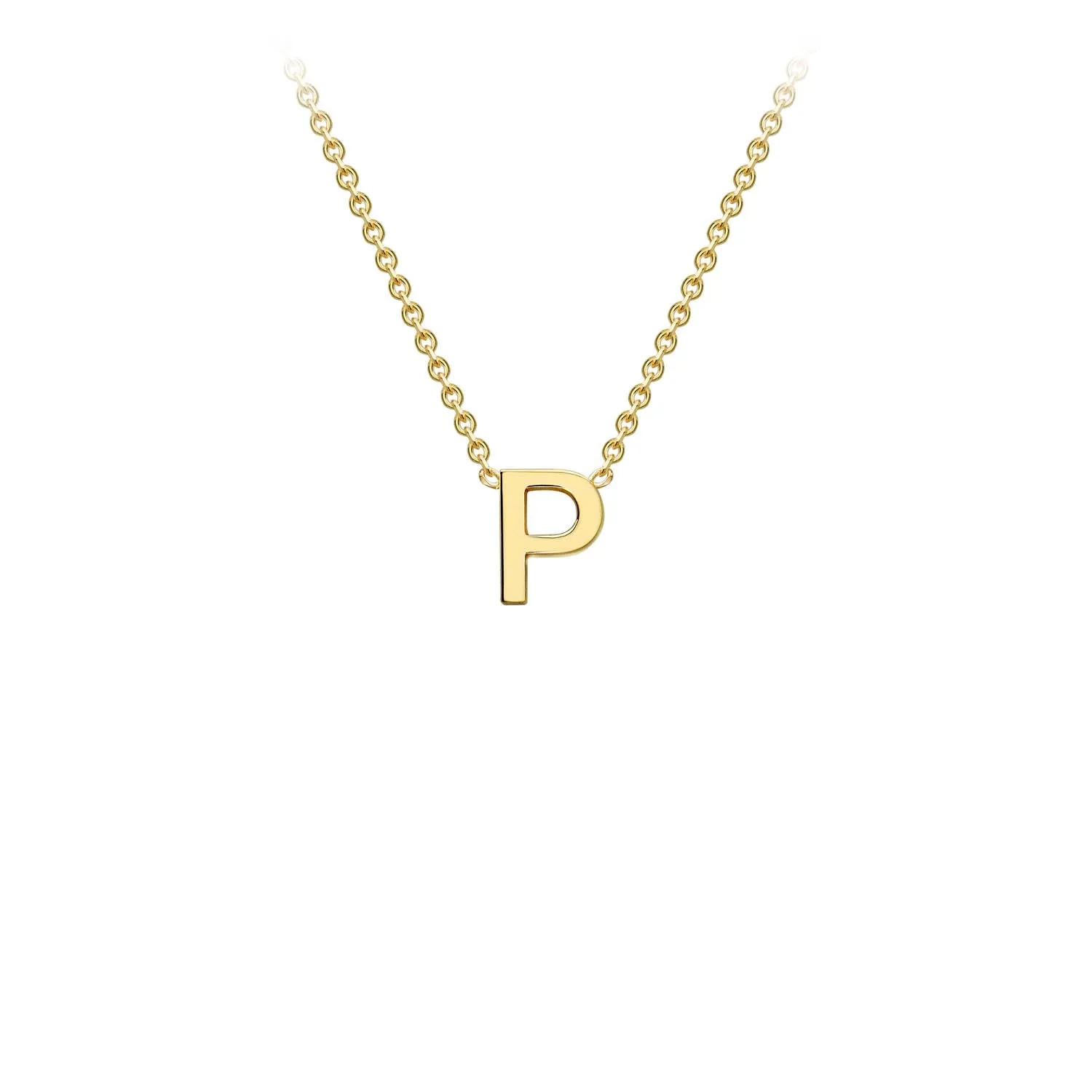Forever Jewellery Petite Initial Letter 9ct Yellow Gold Necklaces