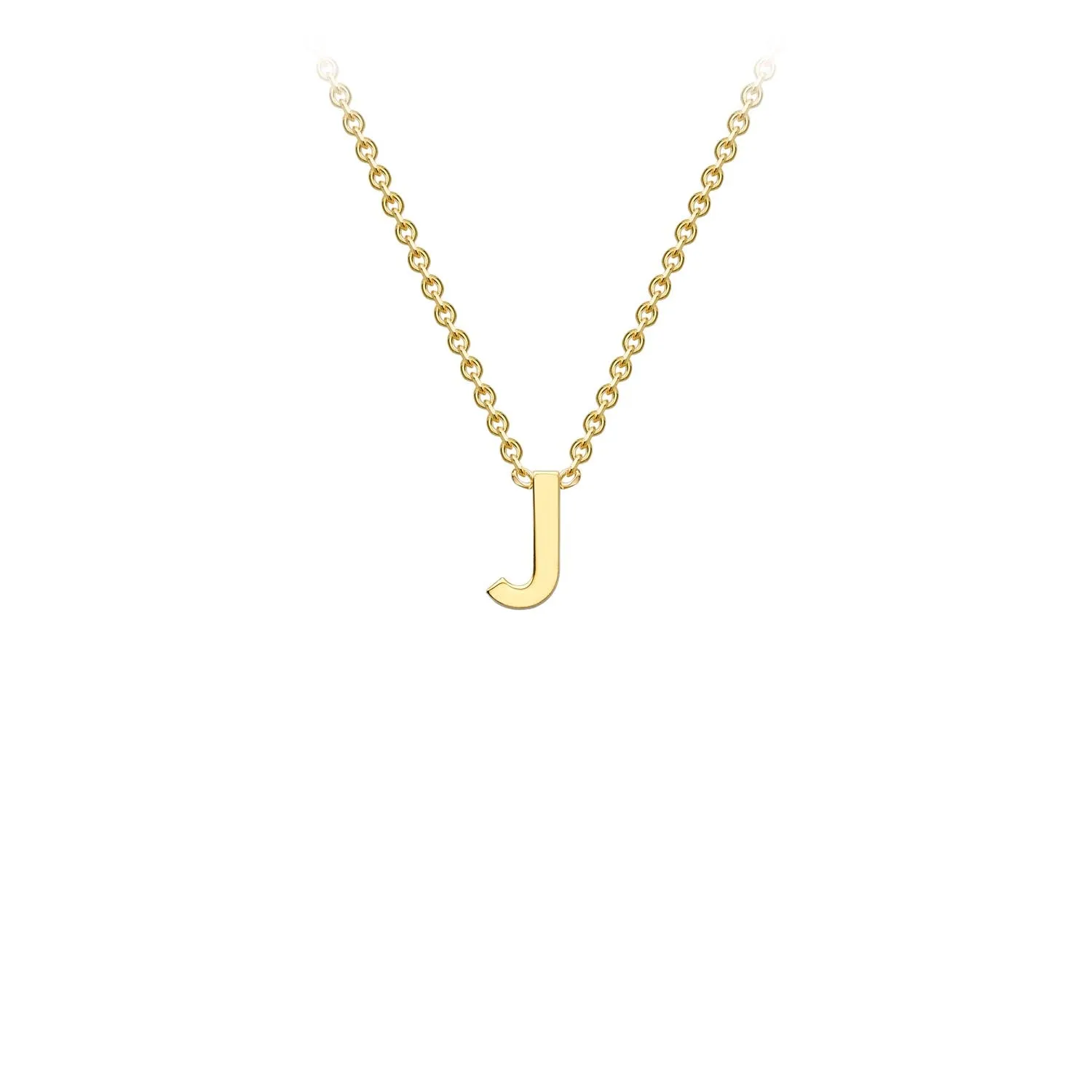 Forever Jewellery Petite Initial Letter 9ct Yellow Gold Necklaces