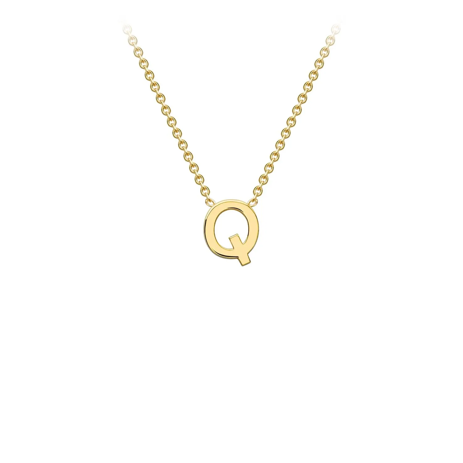 Forever Jewellery Petite Initial Letter 9ct Yellow Gold Necklaces