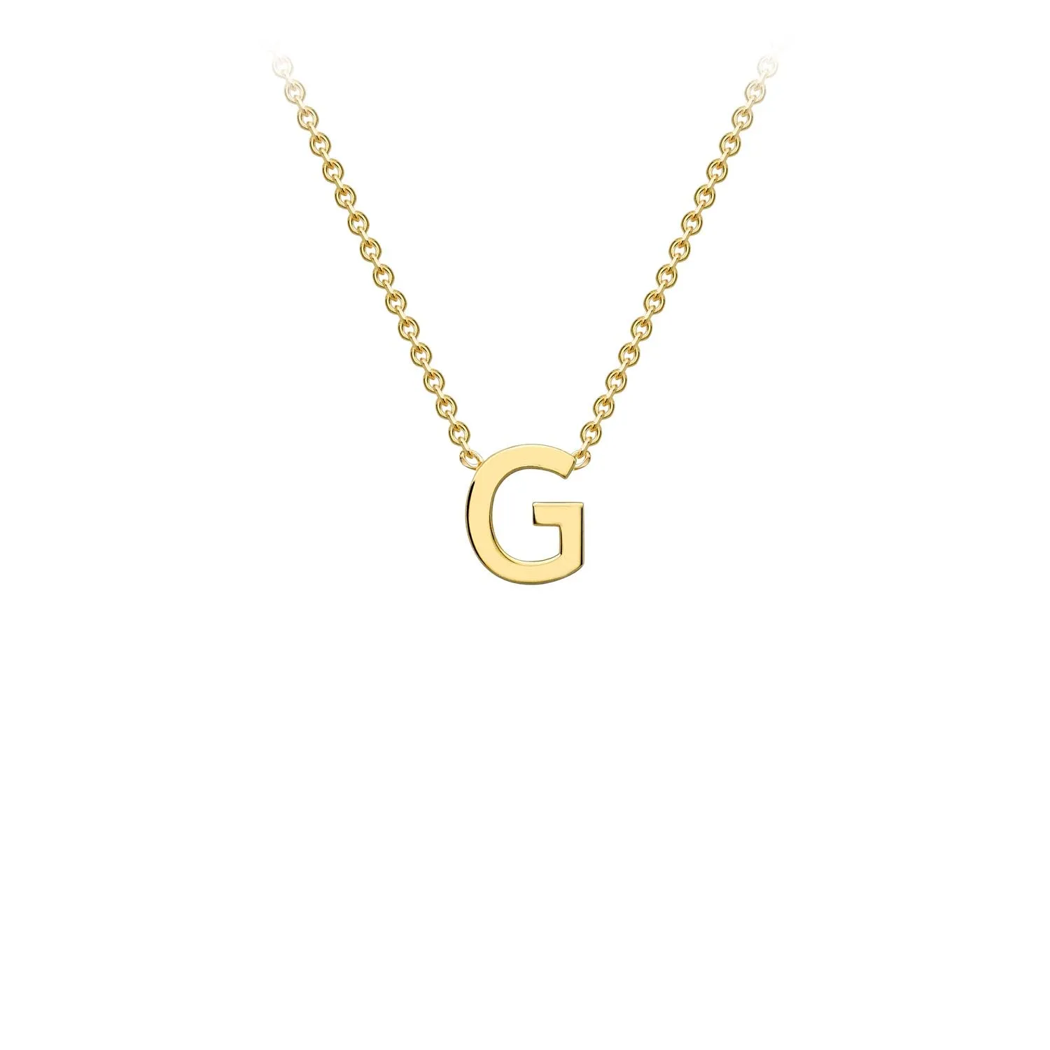 Forever Jewellery Petite Initial Letter 9ct Yellow Gold Necklaces