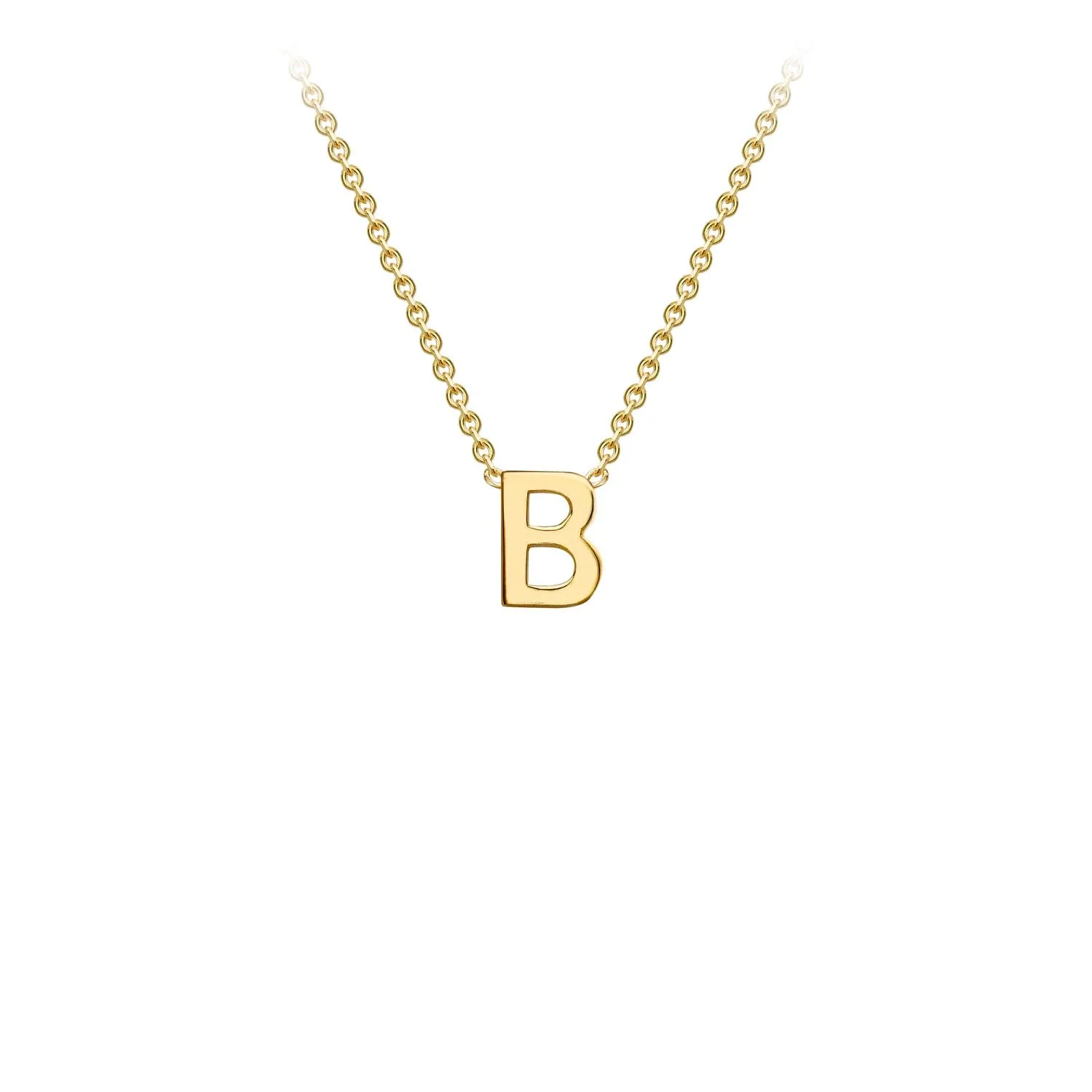 Forever Jewellery Petite Initial Letter 9ct Yellow Gold Necklaces