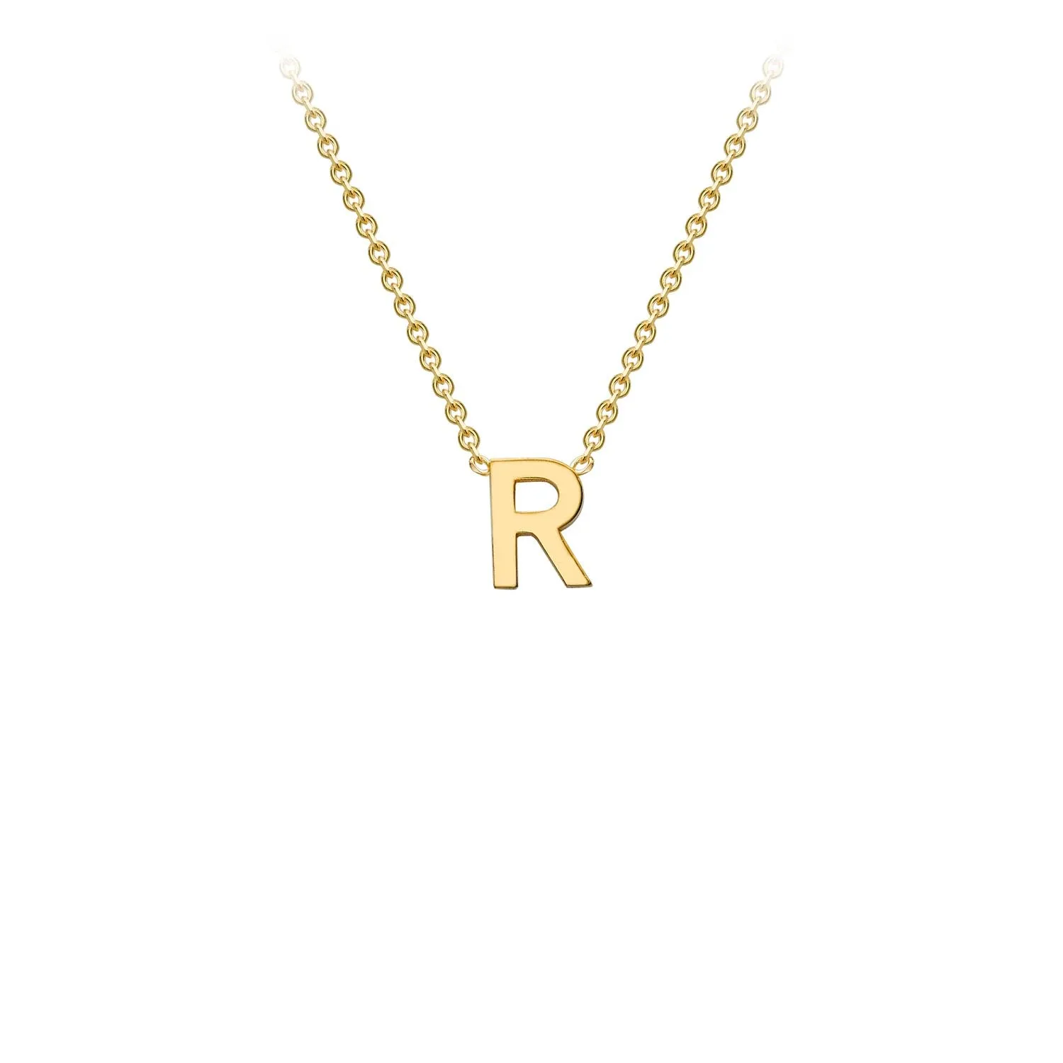 Forever Jewellery Petite Initial Letter 9ct Yellow Gold Necklaces