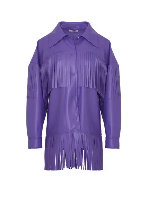 Fringe Faux Suede Jacket
