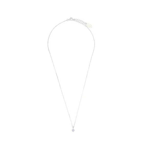 Georgini Jewellery Diamonds by Georgini - Natural Aquamarine and Diamond March Pendant Silver