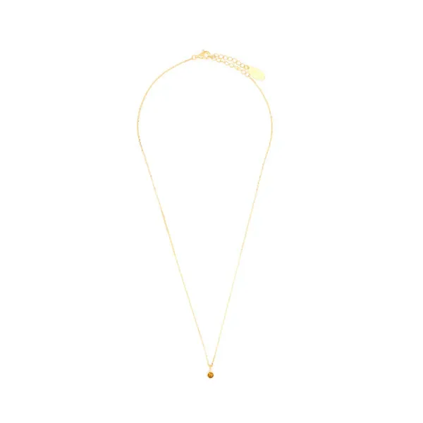 Georgini Jewellery Diamonds by Georgini - Natural Citrine and Diamond November Pendant Gold