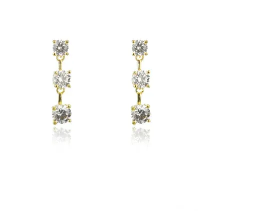Georgini Jewellery Georgini - Georgini Gifts trilogy Earrings Gold Plated