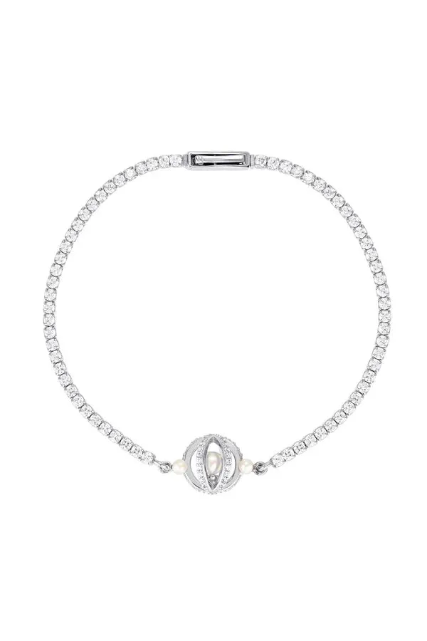 Georgini Jewellery Georgini - Majesty Freshwater Pearl Bracelet Silver