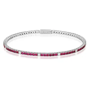Georgini Jewellery Georgini - Milestone Red Cubic Zirconia Tennis Bracelet