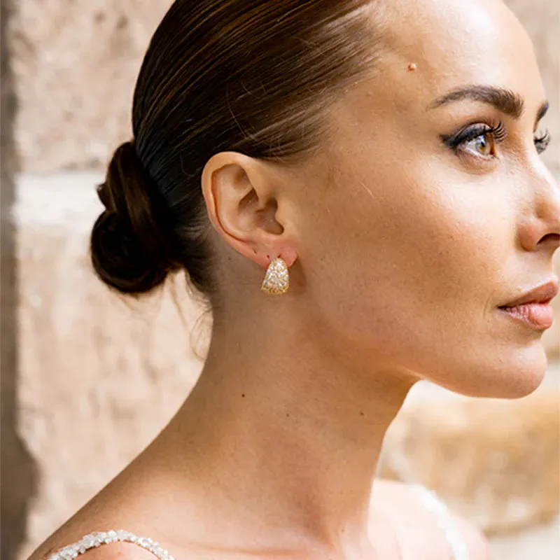 Georgini Jewellery Georgini - Rose Bay Earrings Gold Plated