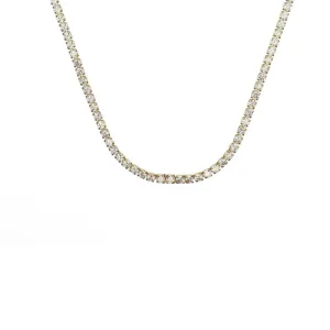 Georgini Jewellery Georgini - Sydney Soiree 2mm Tennis Necklace 42cm Gold