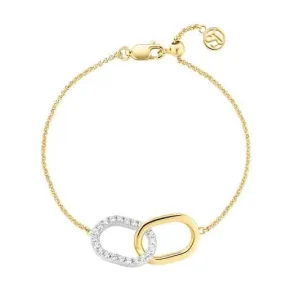 Gold Plated Capizzi Due Piccolo Bracelet SJ-B42236-CZ-YG Sif Jakobs Jewellery