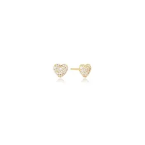 Gold Plated Caro Earrings SJ-E72350-CZ-YG Sif Jakobs Jewellery
