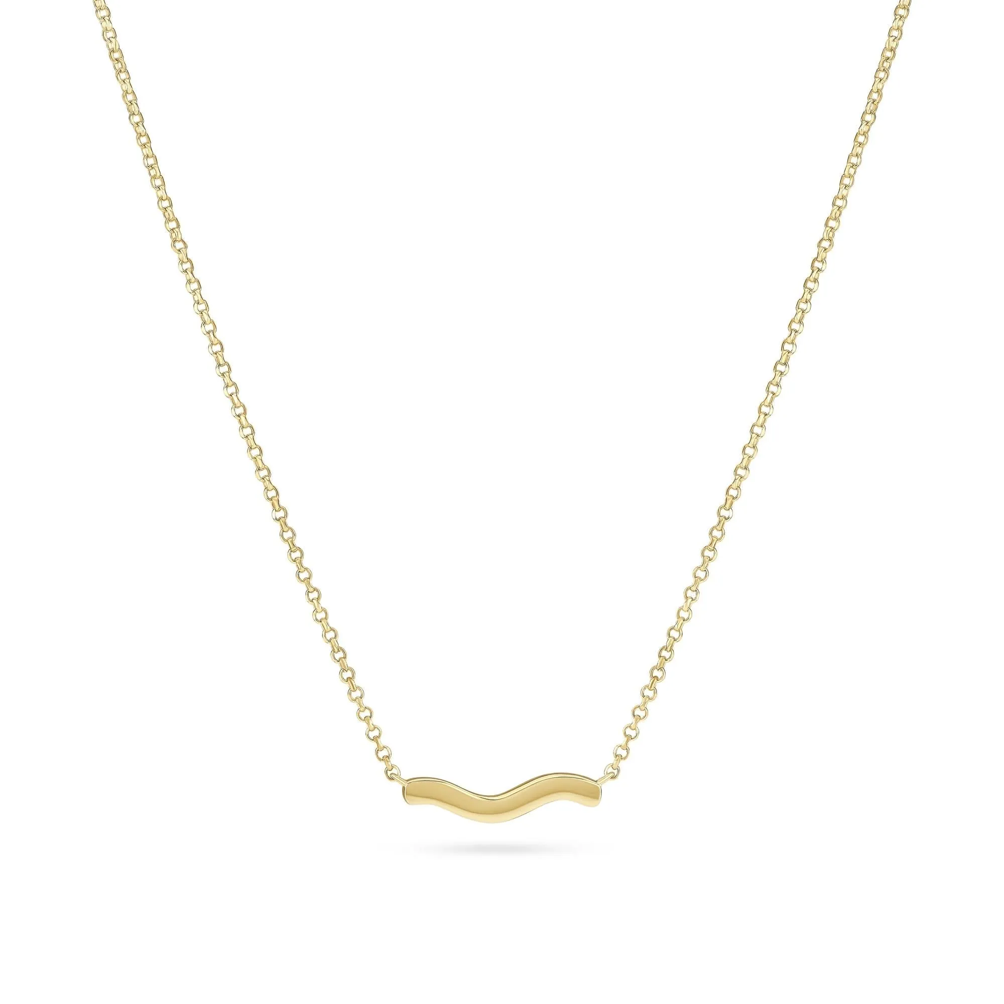 Gold Plated Ellera Waves Pianura Necklace SJ-N3859-YG Sif Jakobs Jewellery