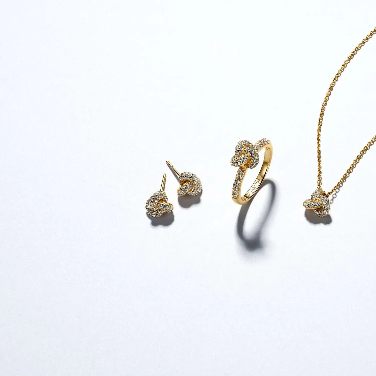 Gold Plated Imperia Piccolo Necklace SJ-N10751-CZ-YG Sif Jakobs Jewellery