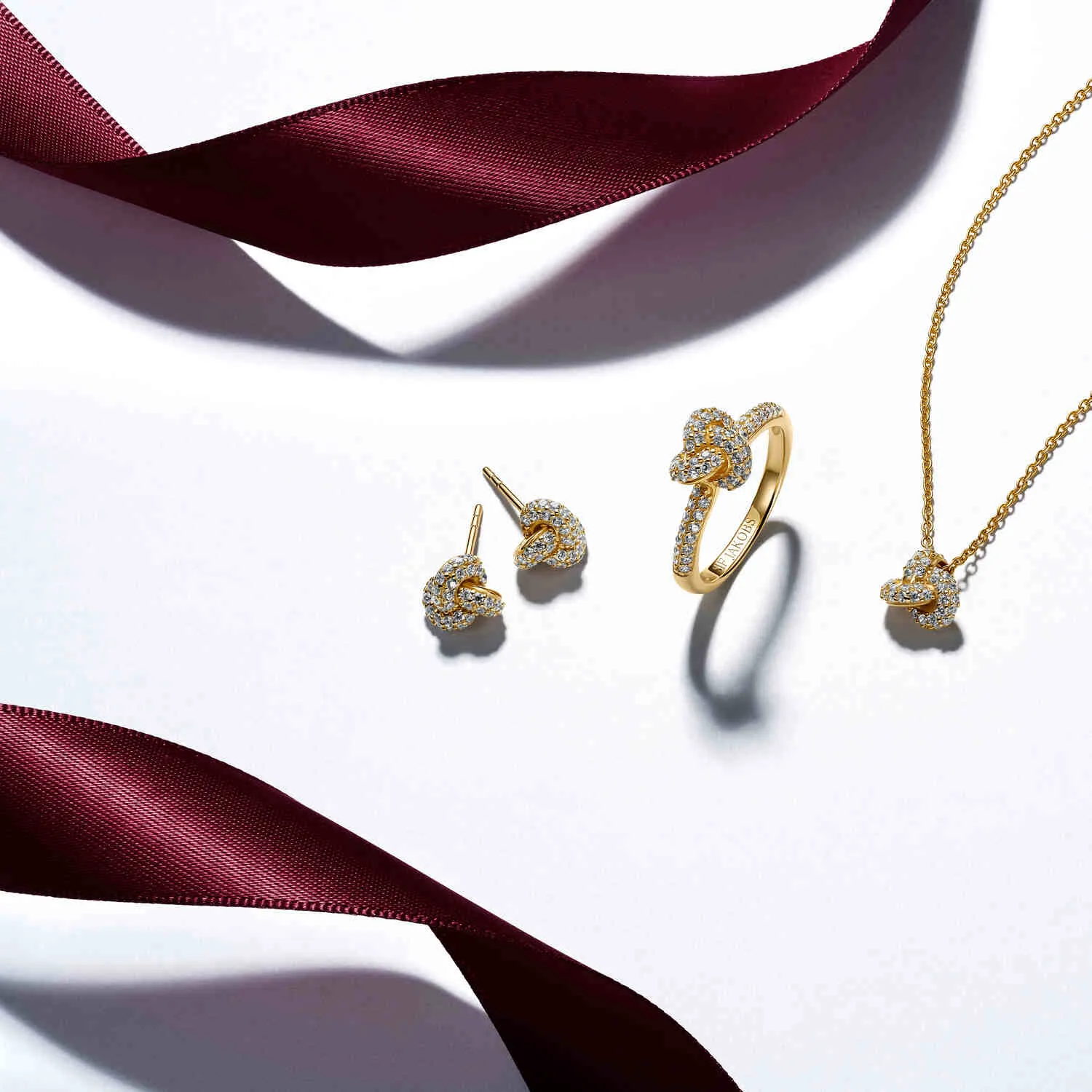 Gold Plated Imperia Piccolo Necklace SJ-N10751-CZ-YG Sif Jakobs Jewellery