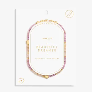 Happy Little Moments Beautiful Dreamer Gold Plated Anklet 8239 Joma Jewellery