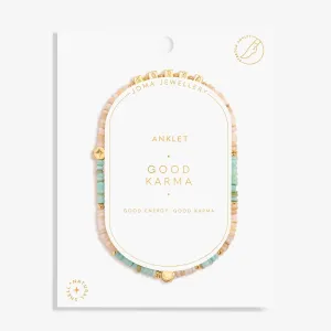 Happy Little Moments Good Karma Gold Plated Anklet 8238 Joma Jewellery