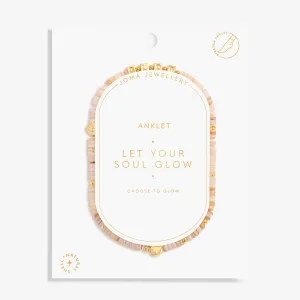 Happy Little Moments Let Your Soul Glow Gold Plated Anklet 8240 Joma Jewellery
