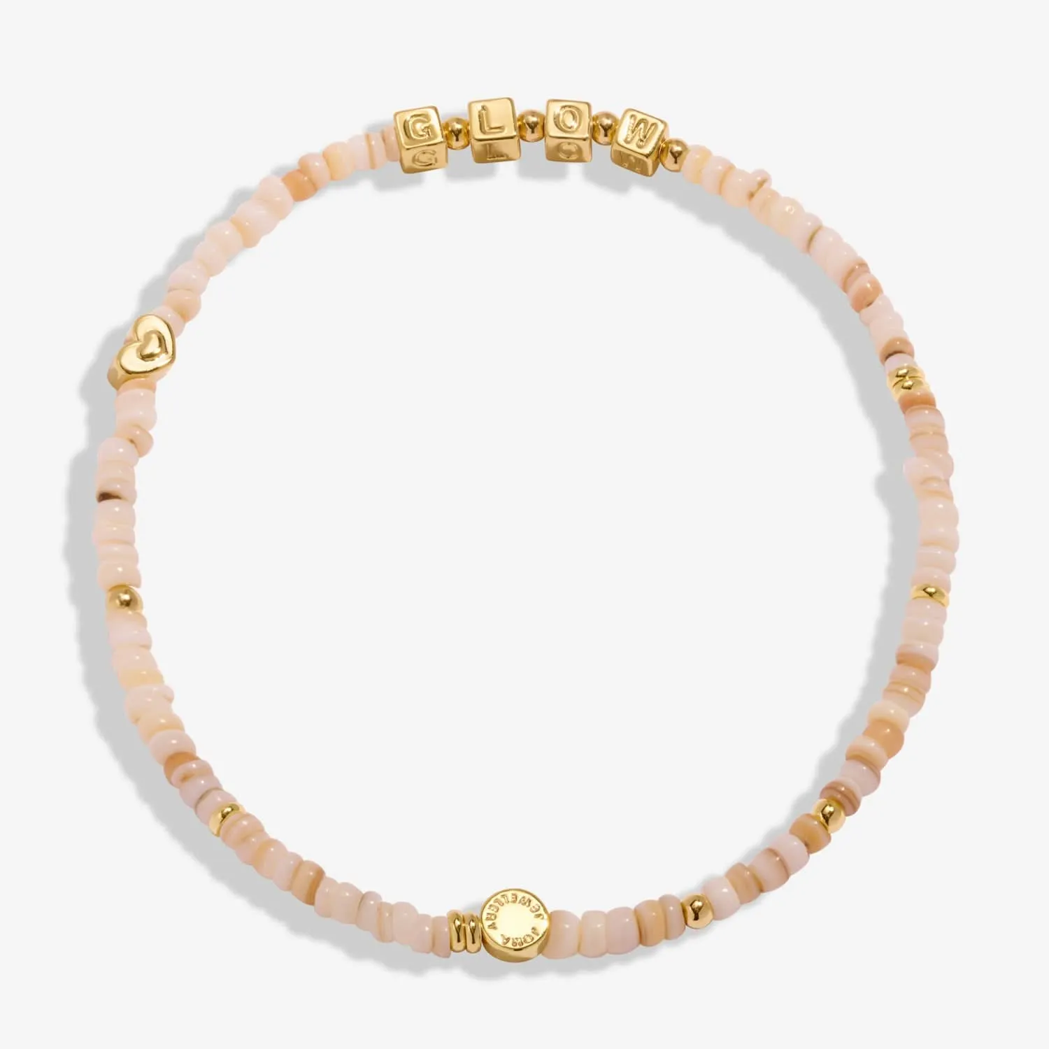 Happy Little Moments Let Your Soul Glow Gold Plated Anklet 8240 Joma Jewellery
