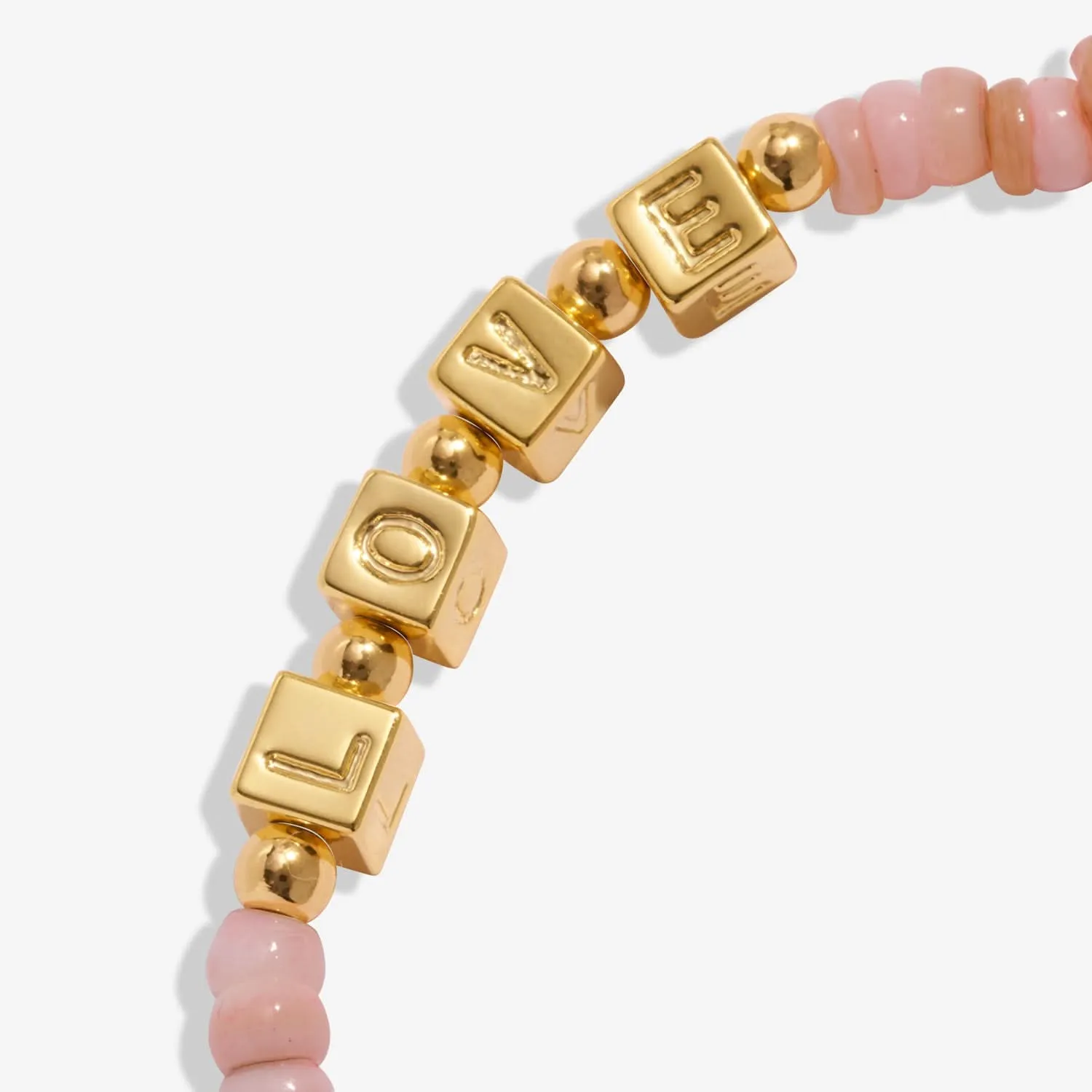 Happy Little Moments Love Love Love Gold Plated Anklet 8237 Joma Jewellery