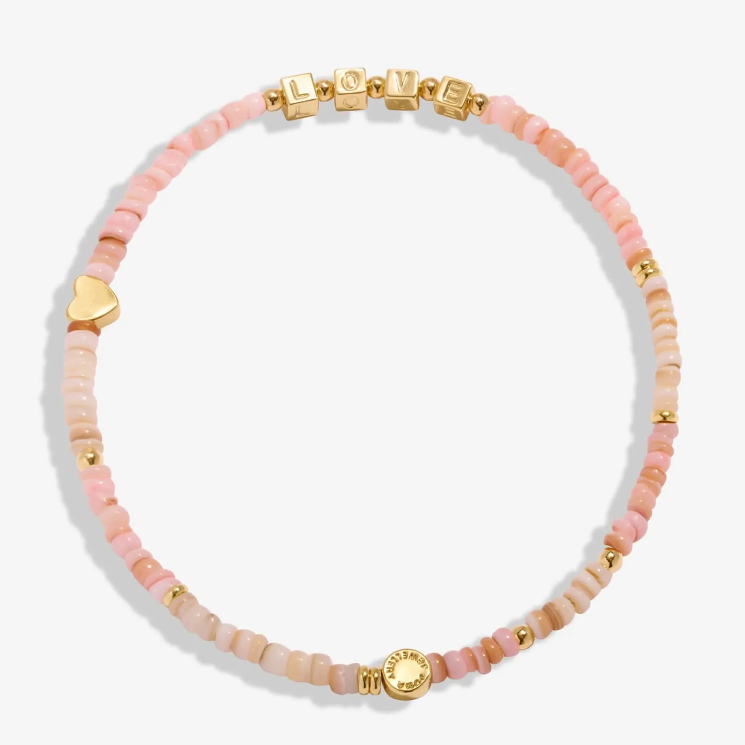 Happy Little Moments Love Love Love Gold Plated Anklet 8237 Joma Jewellery