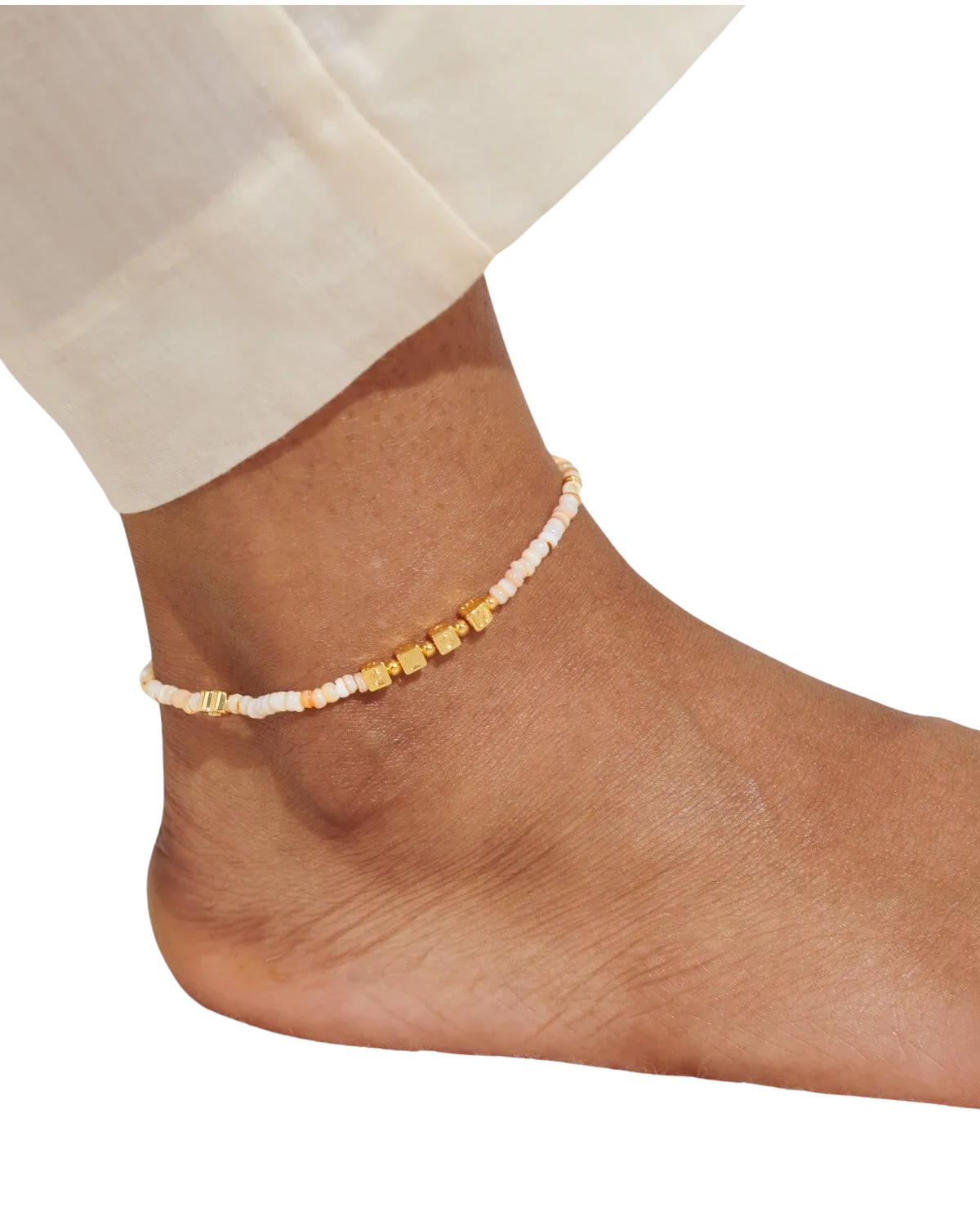 Joma Jewelry Happy Little Moments Let Your Soul Glow Anklet in Gold Plating