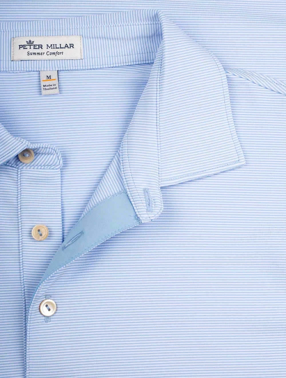 Jubilee Stripe Performance Polo Blue