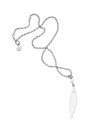 Karen Walker Jewellery Karen Walker - Leaf Pendant 6.5mm Culture Pearl