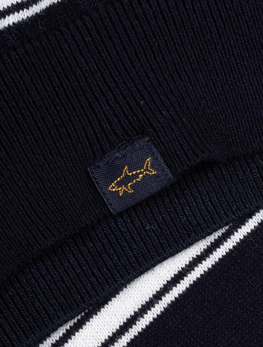 Knitted Polo Shirt Navy
