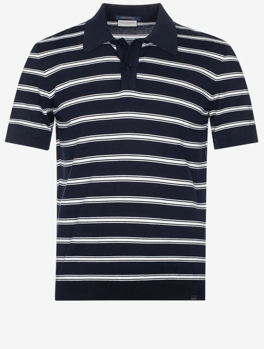 Knitted Polo Shirt Navy