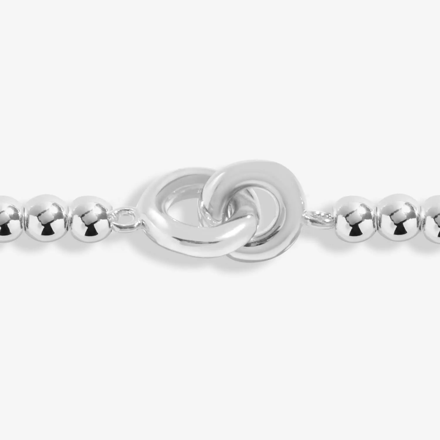 Linked Circles Silver Plated Anklet 8627 Joma Jewellery