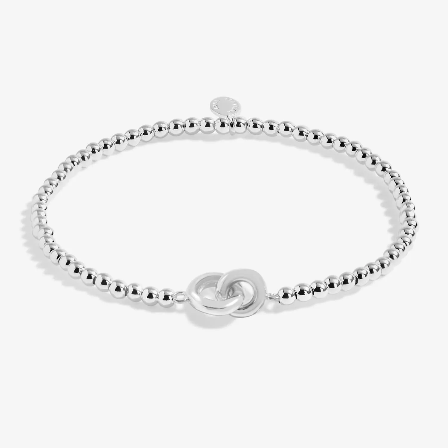 Linked Circles Silver Plated Anklet 8627 Joma Jewellery