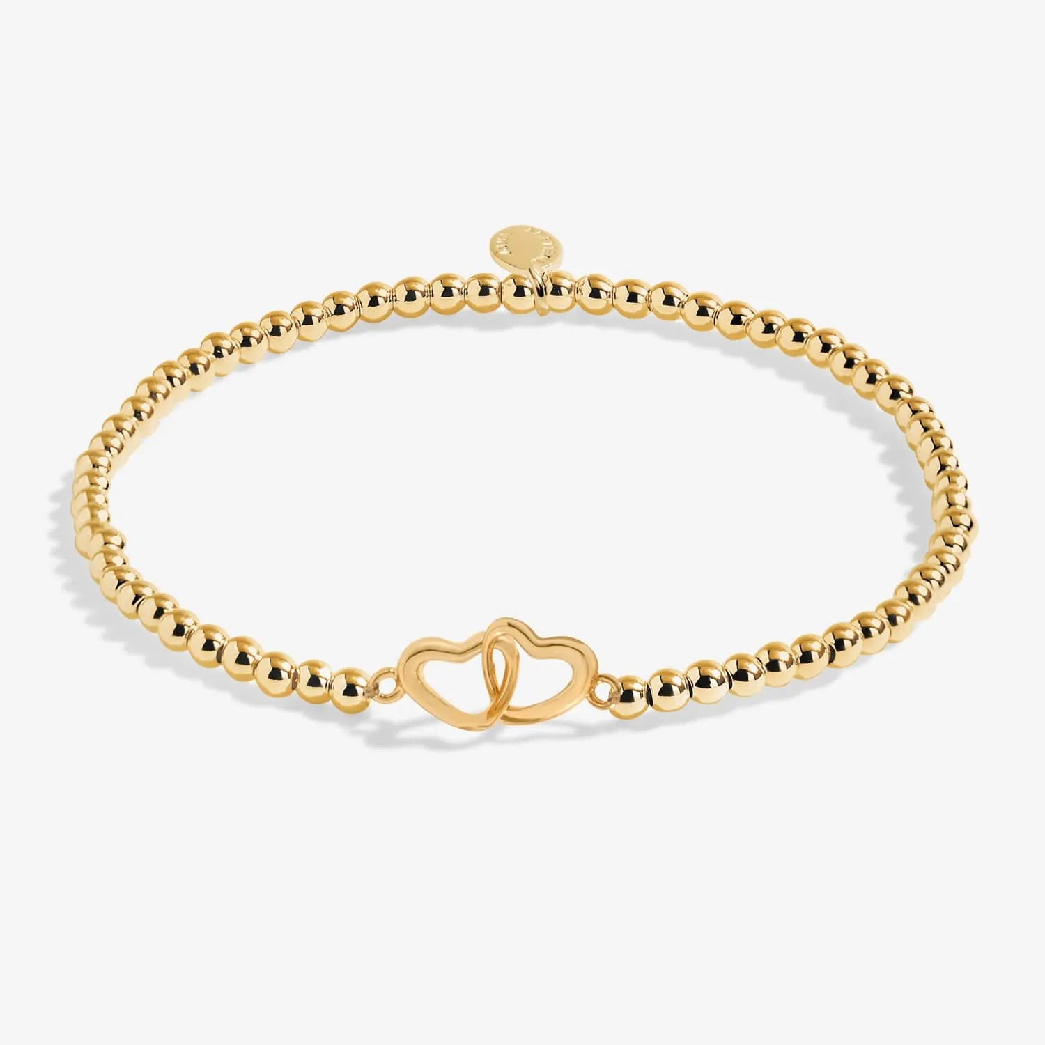 Linked Heart Gold Plated Anklet 8628 Joma Jewellery