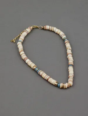 Lucky Brand Carved Shell Statement Necklace Gold Lucky Brand