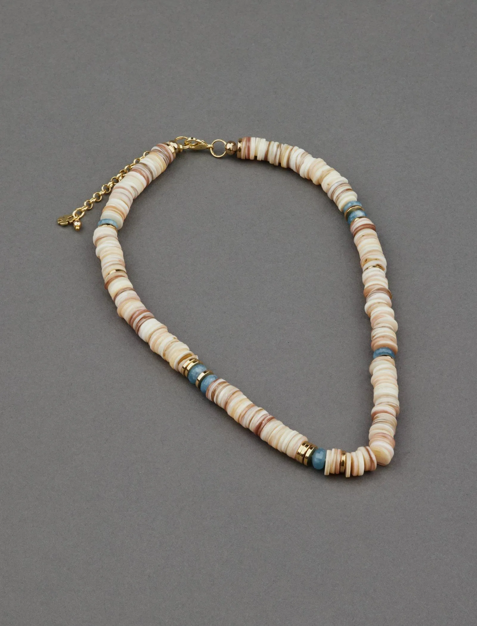 Lucky Brand Carved Shell Statement Necklace Gold Lucky Brand