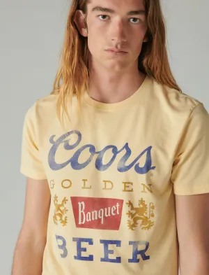 Lucky Brand Coors Label Tee Straw Lucky Brand