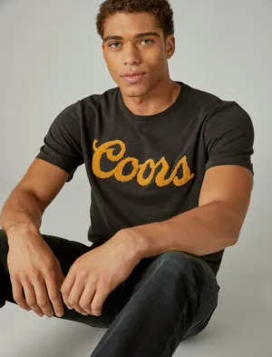 Lucky Brand Coors Logo Graphic Tee Raven Lucky Brand