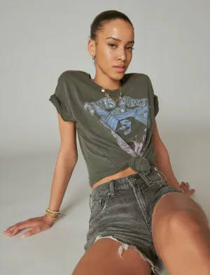 Lucky Brand Janis Kosmic Blues Boyfriend Tee Black Ink Lucky Brand