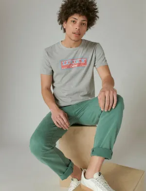 Lucky Brand Lucky Surf Shape Graphic Tee Grey Lucky Brand