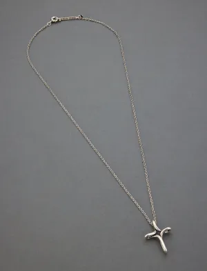 Lucky Brand Men's Cross Pendant Necklace Silver Lucky Brand
