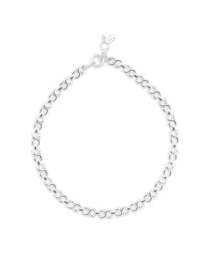 Lucky Brand Modern Link Collar Necklace Silver Lucky Brand