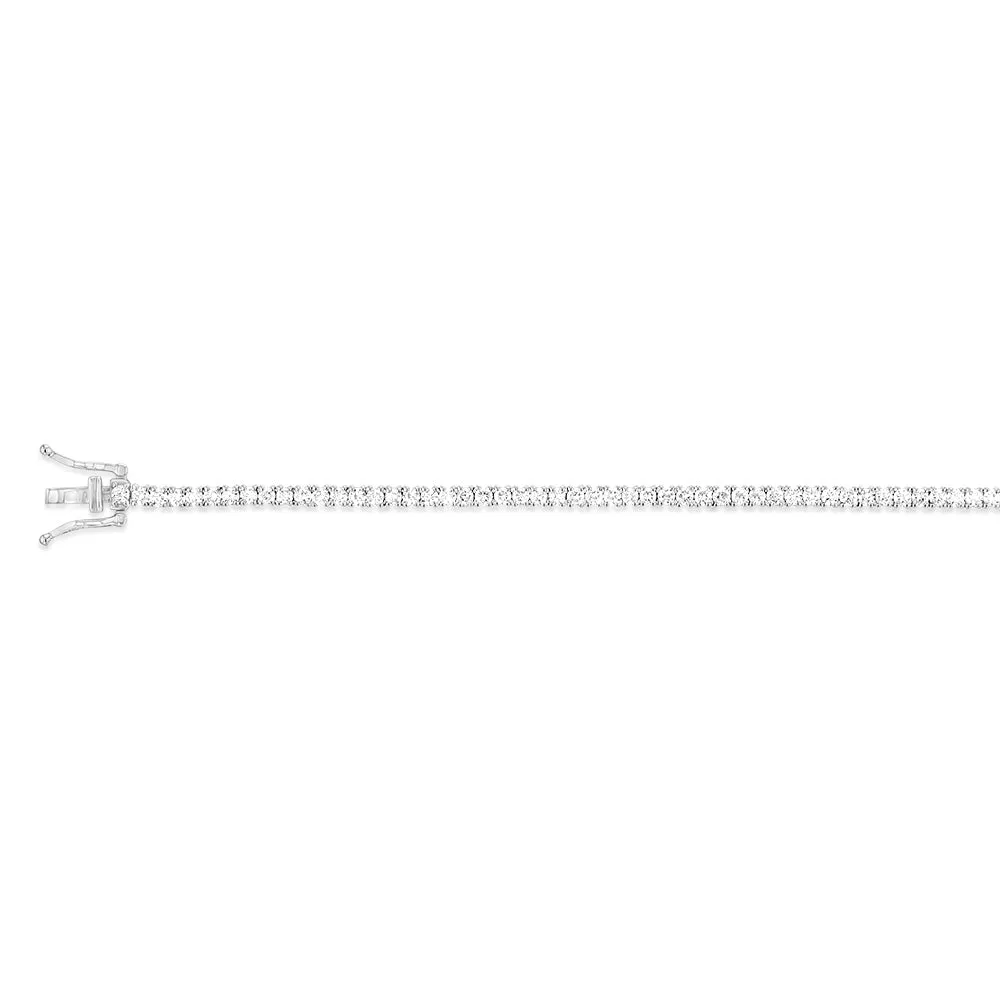 Luminesce Lab Grown 3 Carat Diamond Tennis Bracelet in Sterling Silver Sterling Silver	Jewelry