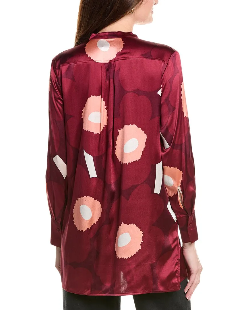 Marimekko Tiina Silk-Blend Blouse