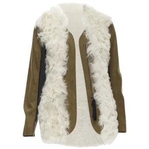 Marni lamb shearling fur wool sleeves winter coat